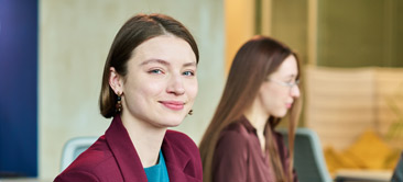 Young professional woman student.